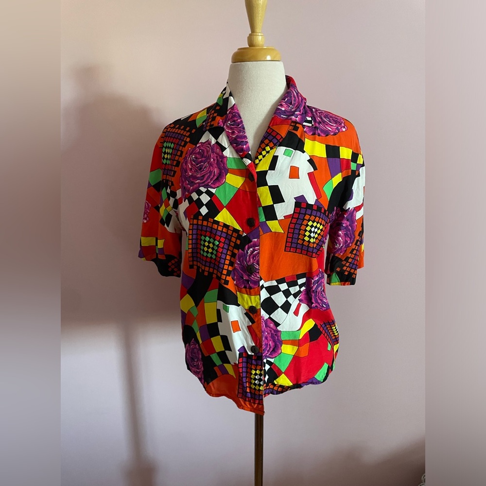 MARELLA Vintage Multicolor Patterned Blouse